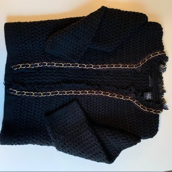 Black fringe sweater - Picture 2 of 8